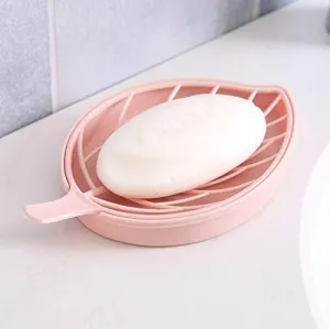 0832 Leaf Shape Dish Bathroom Soap Holder