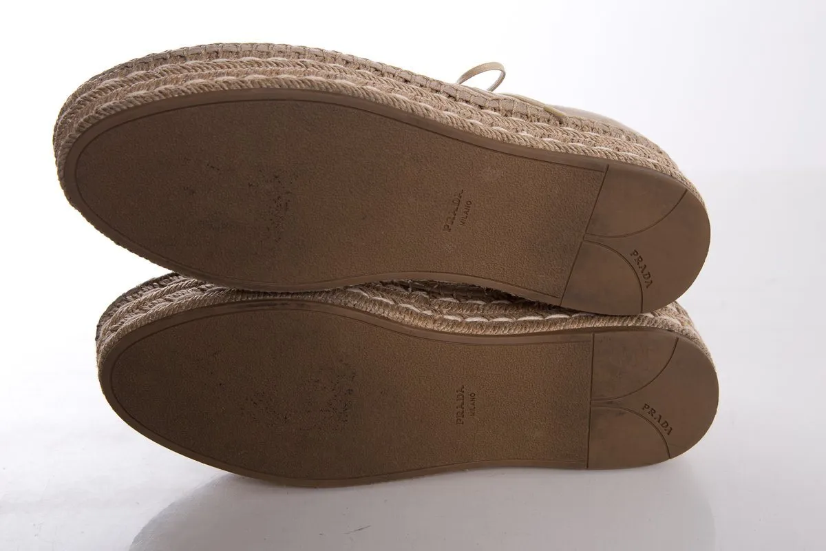 38 Prada Tan Espadrille