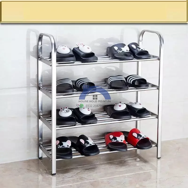 4 Tier Stainless Steel Shoe Rack