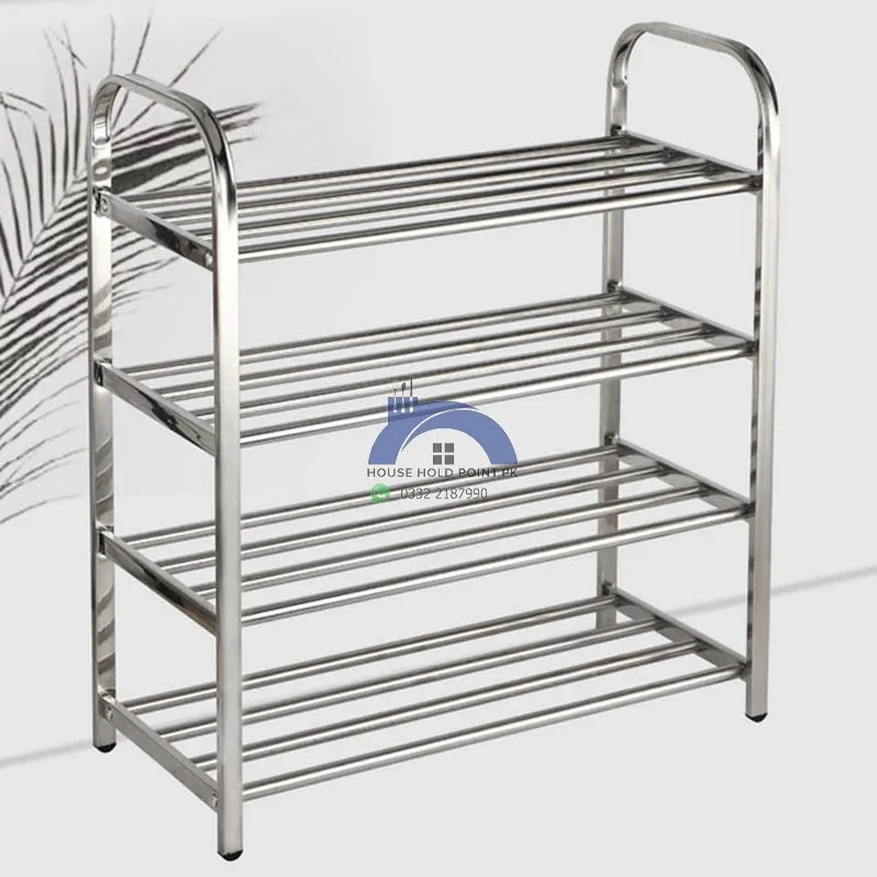 4 Tier Stainless Steel Shoe Rack