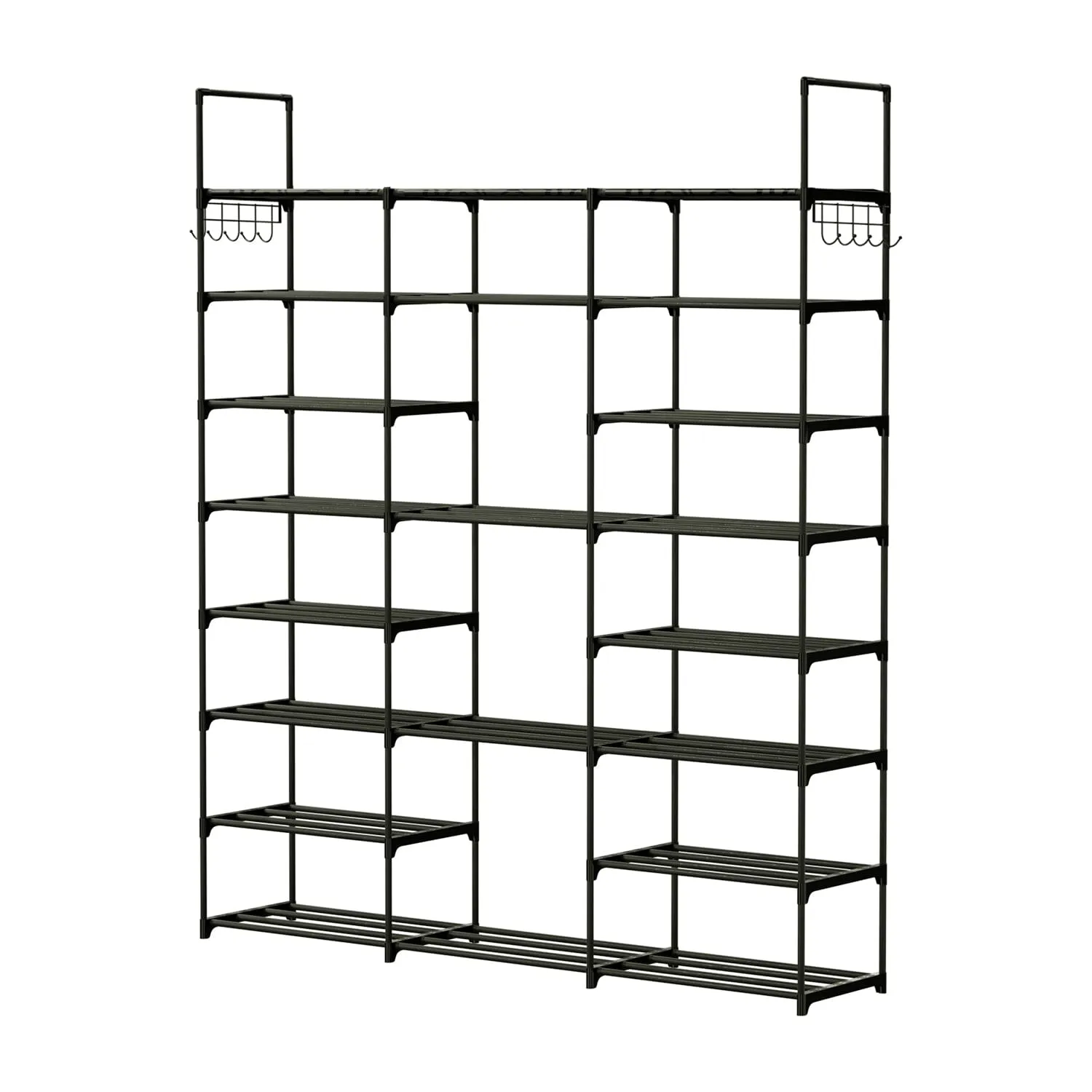 8-Tier Shoe Rack Metal Shoe Storage Shelf