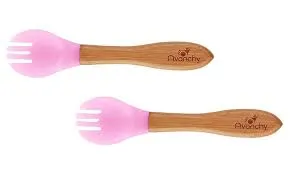 Bamboo Baby Training Utensils - Single Fork or Spoon