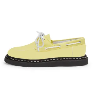 Bateau Yellow Semi Luna Studs