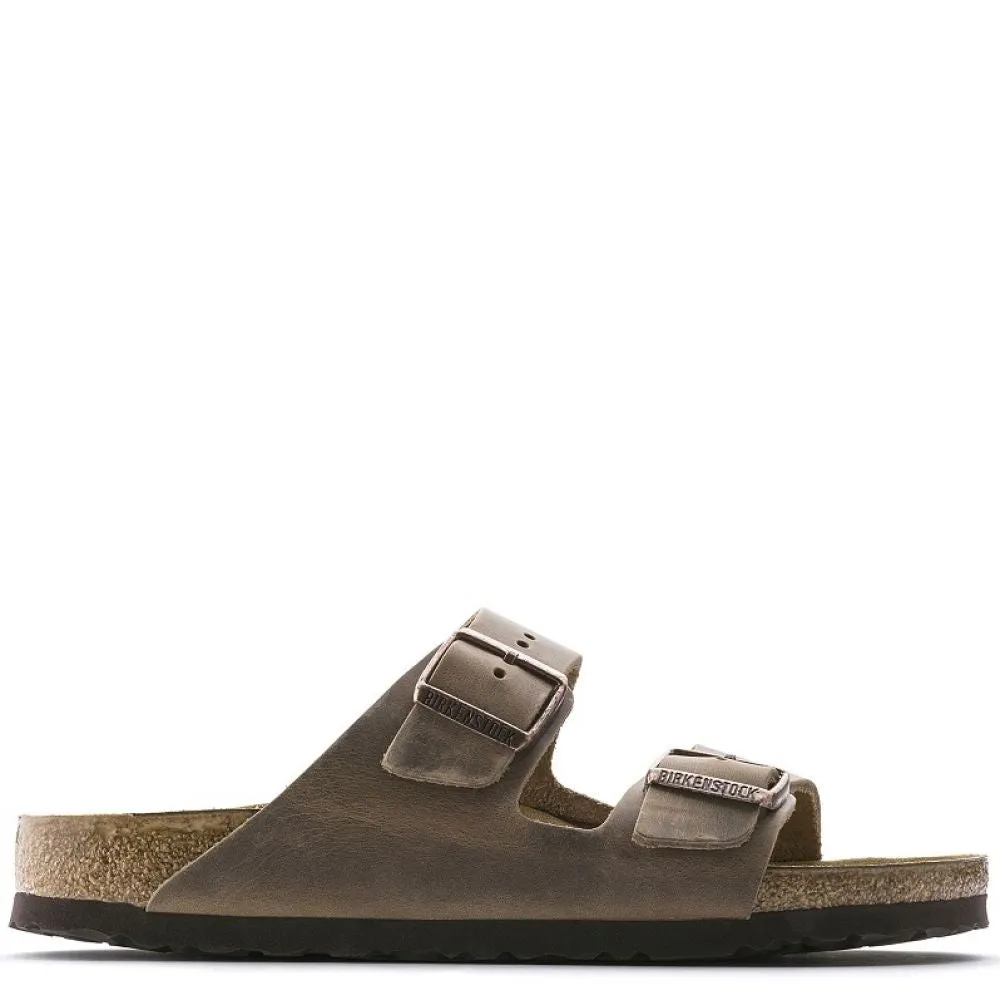 Birkenstock Arizona Oiled Leather in Tobacco Brown