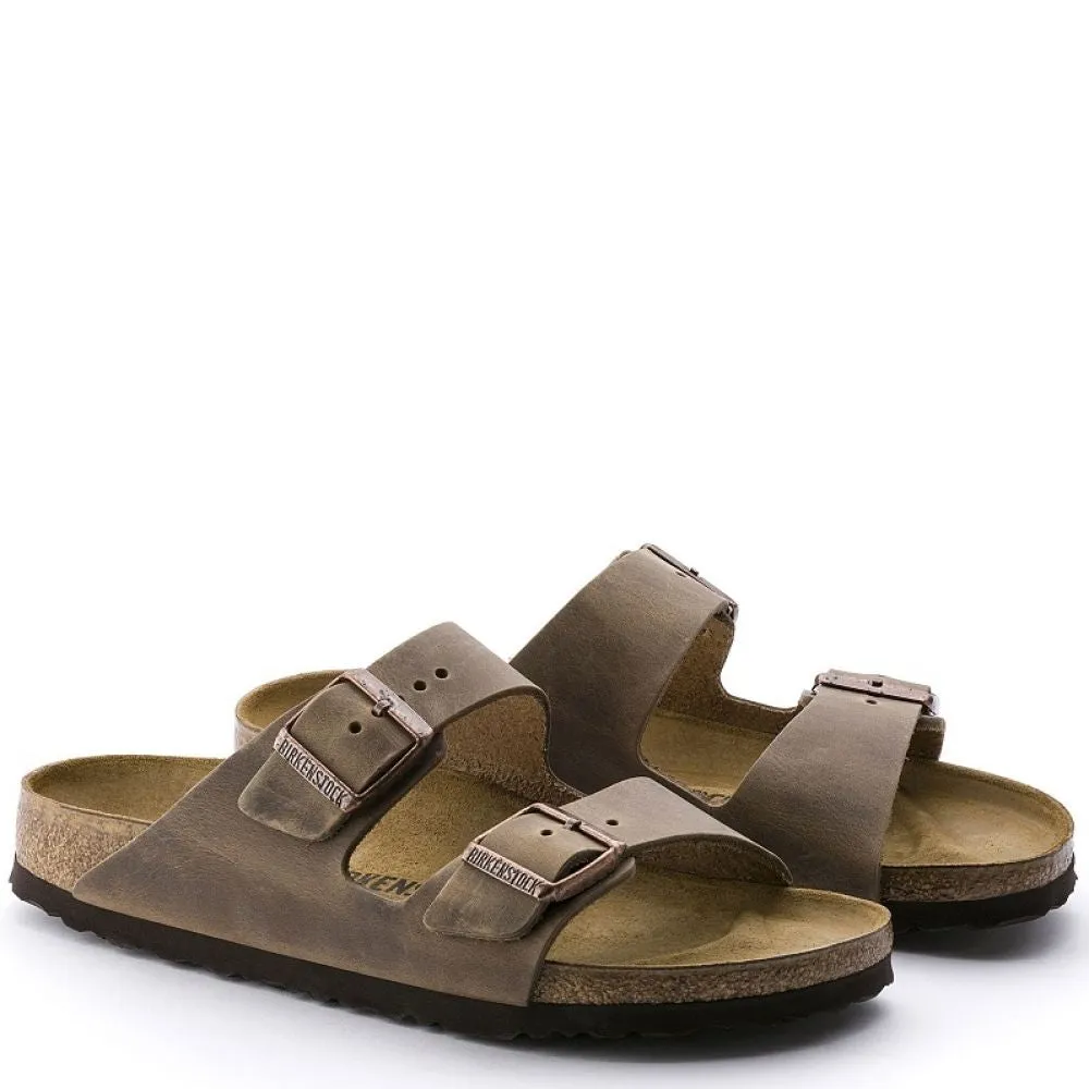 Birkenstock Arizona Oiled Leather in Tobacco Brown