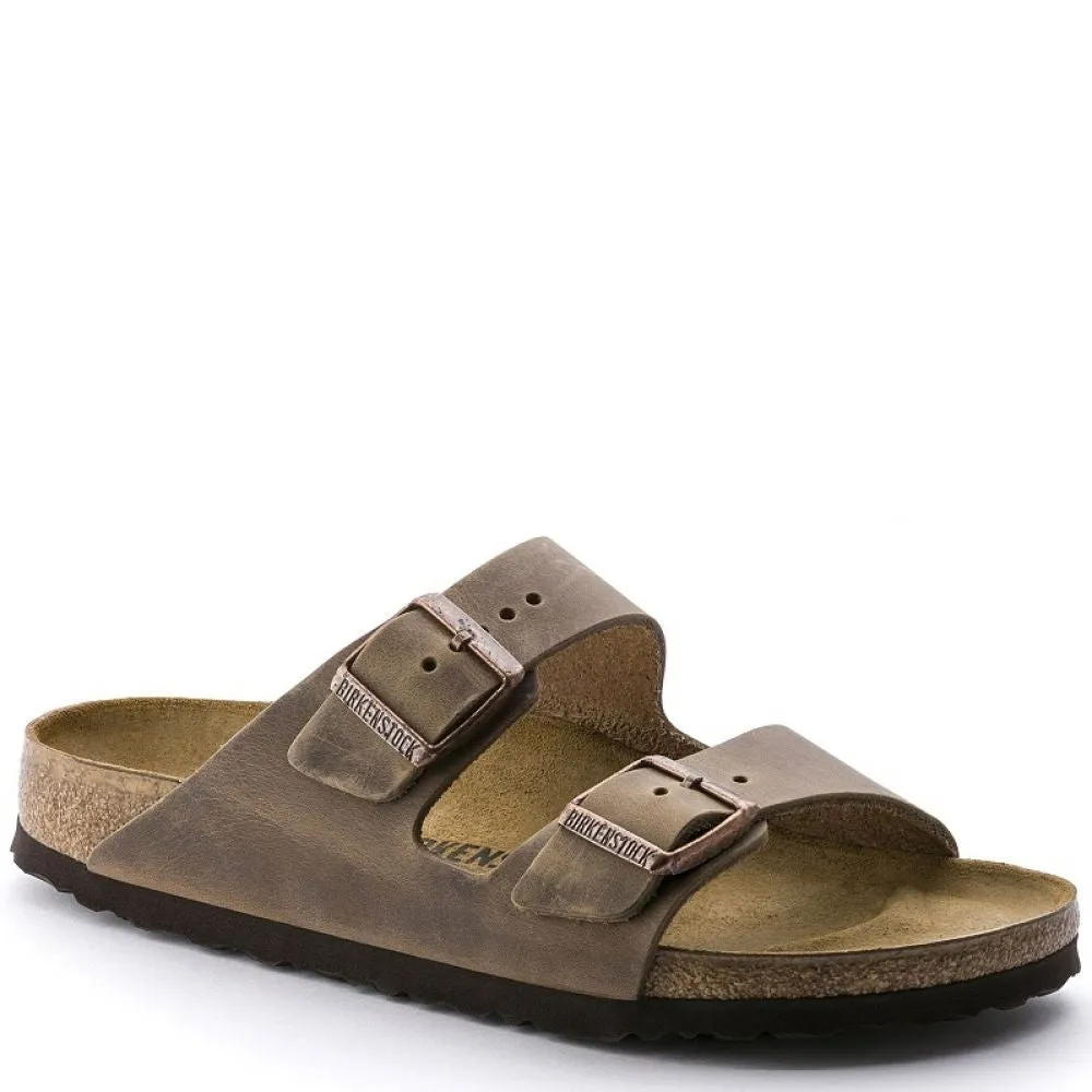 Birkenstock Arizona Oiled Leather in Tobacco Brown