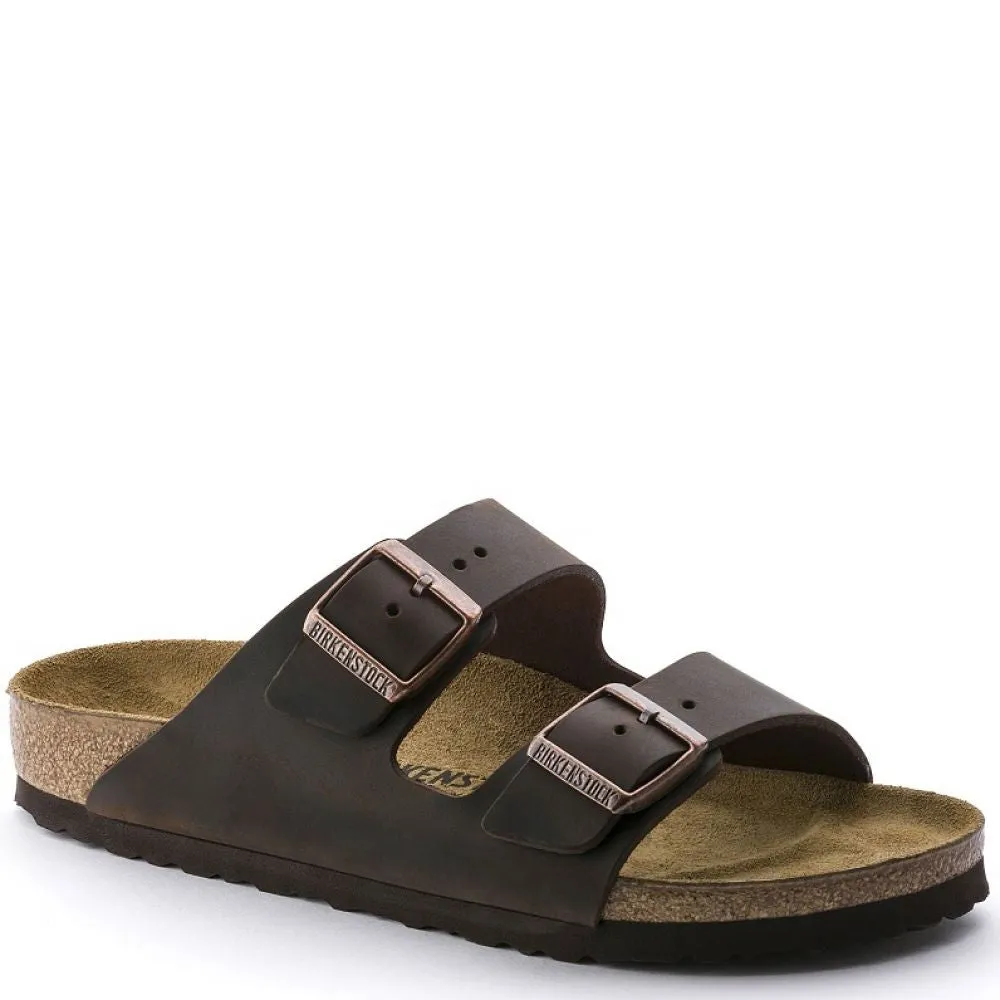 Birkenstock Women's Arizona Oiled Leather in Habana (Narrow Width)