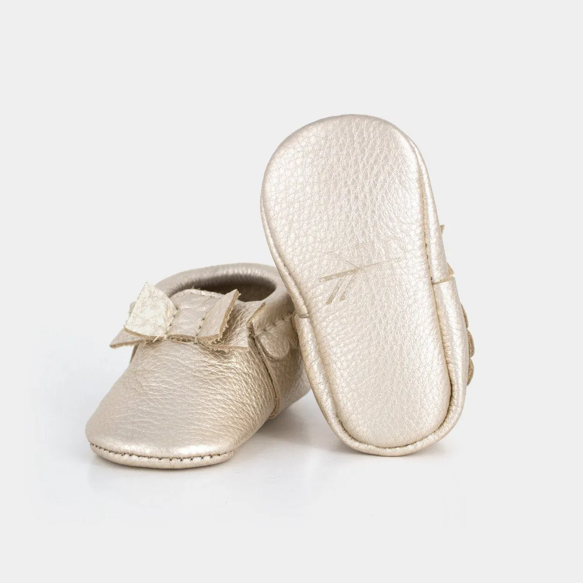 Bow Moccasin - Platinum