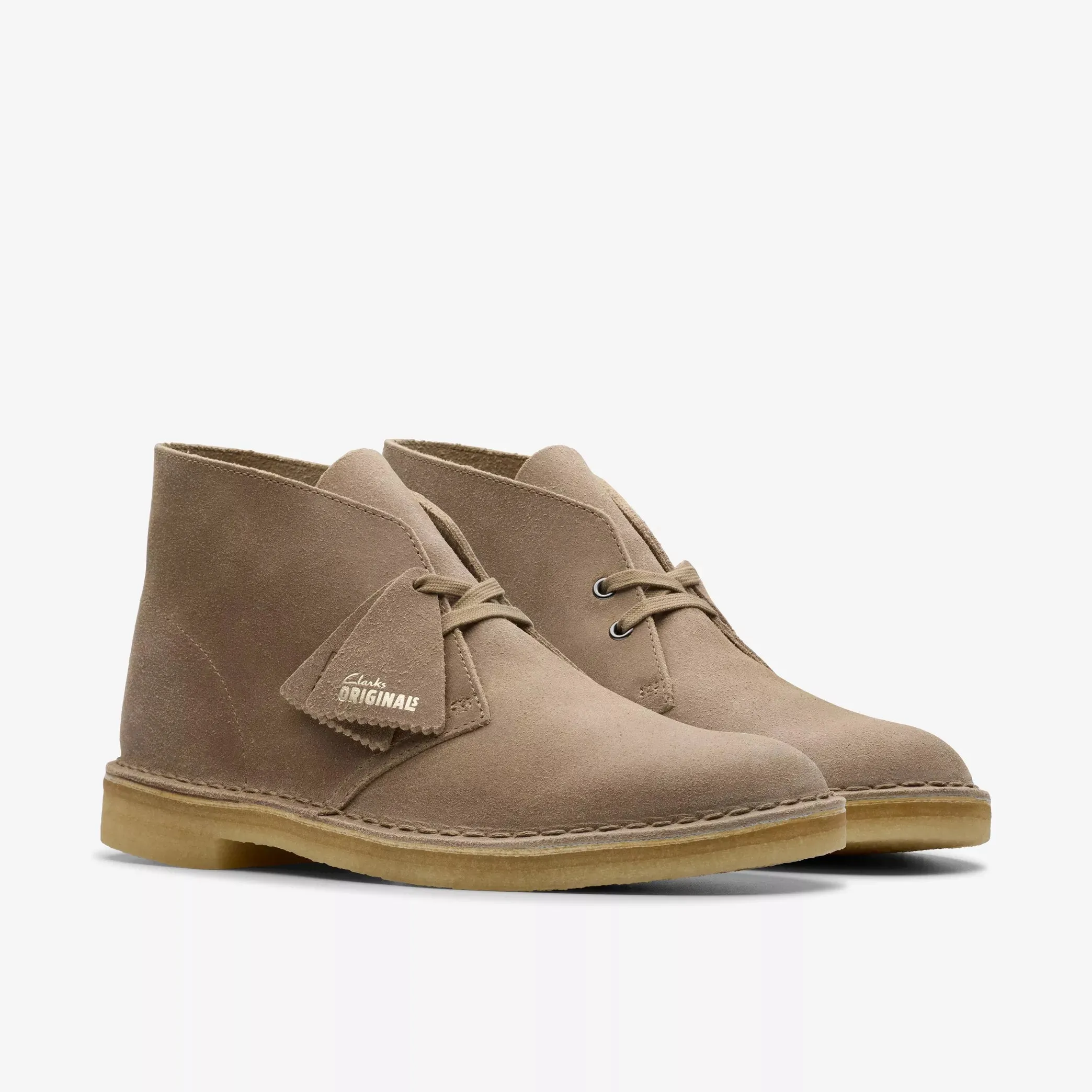 Clarks Men's Desert Boot in Taupe Distressed