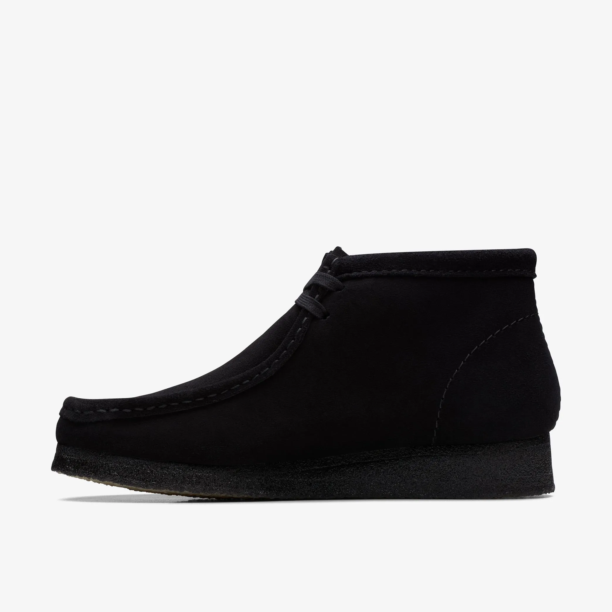 Clarks Men's Wallabee Boot in Black Suede