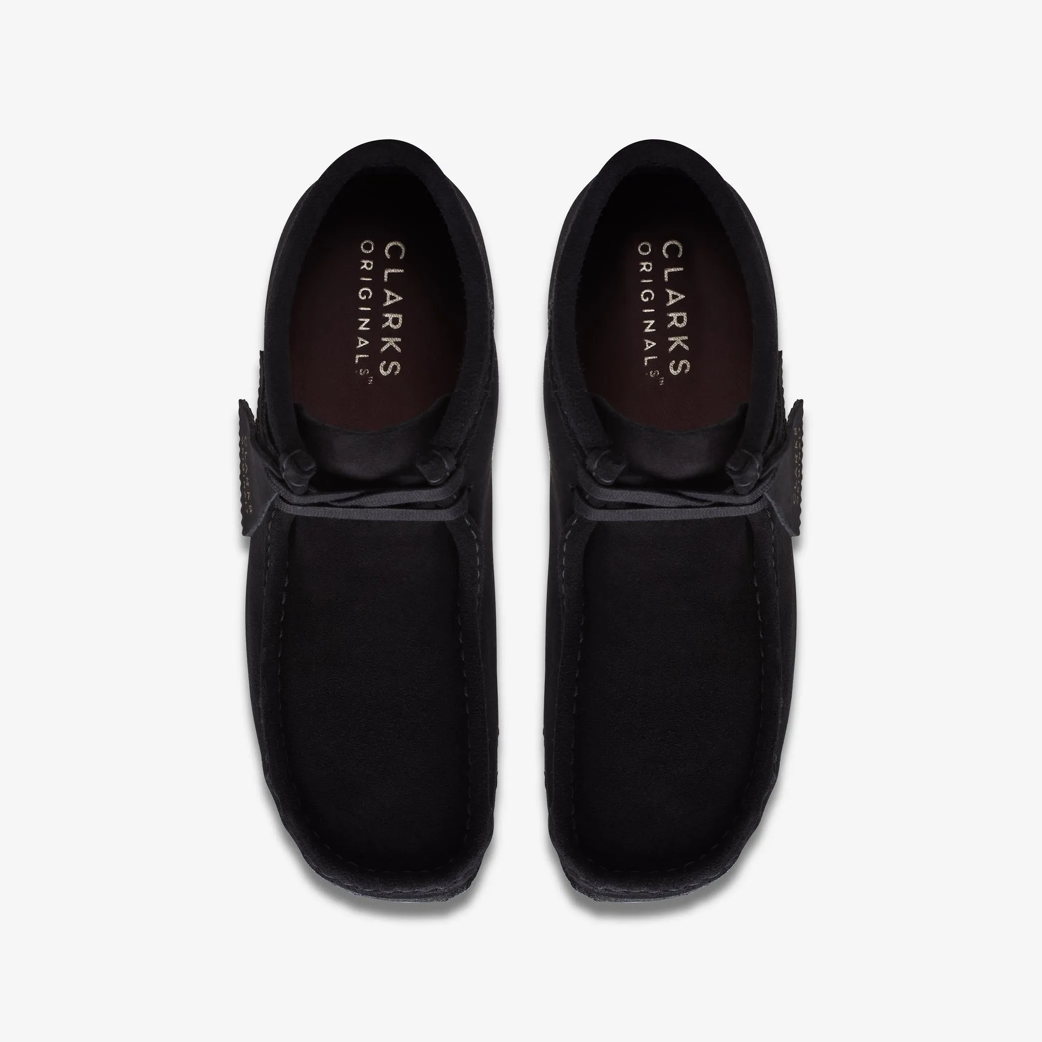 Clarks Men's Wallabee Boot in Black Suede