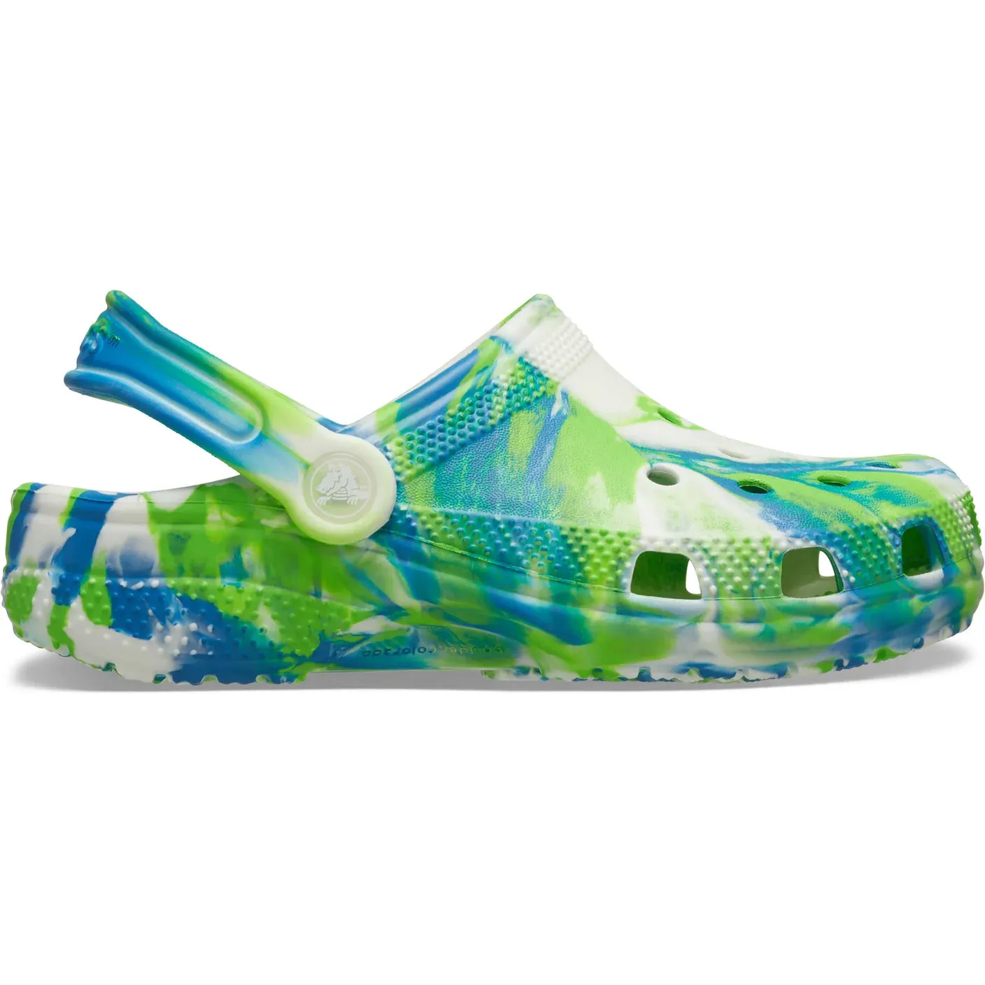 Classic Glow Marbled Clog Toddler - prep blue/multi