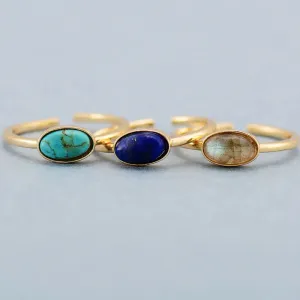 Colorful Stone Ring Collection