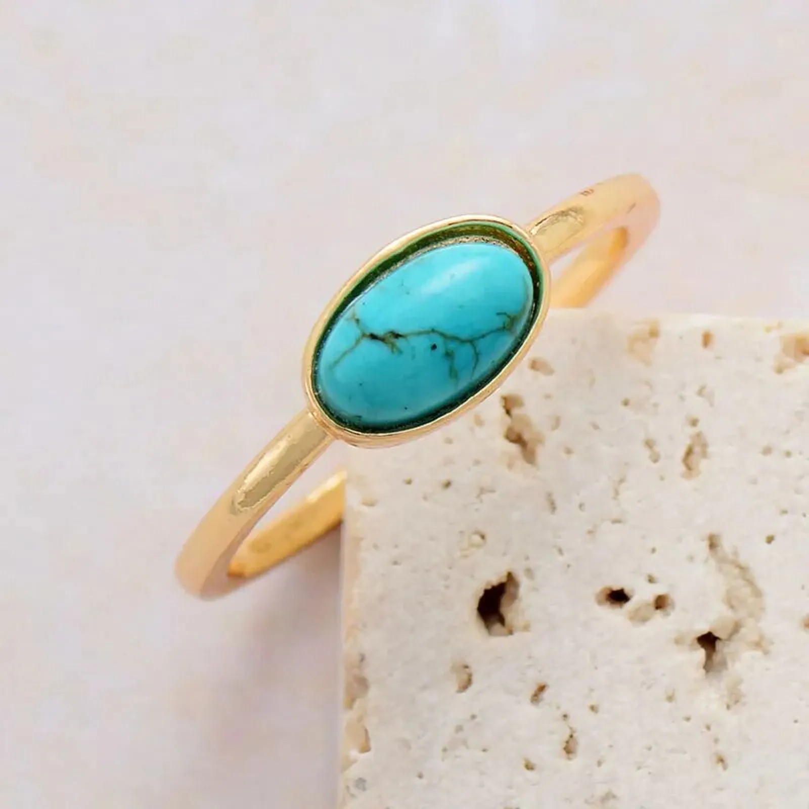 Colorful Stone Ring Collection