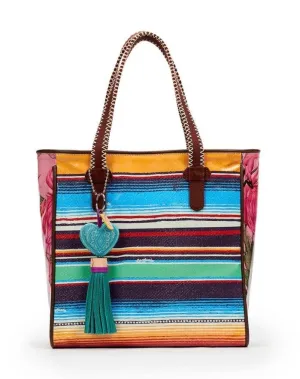 Consuela Deanna Canvas Stripe Classic Tote 6119