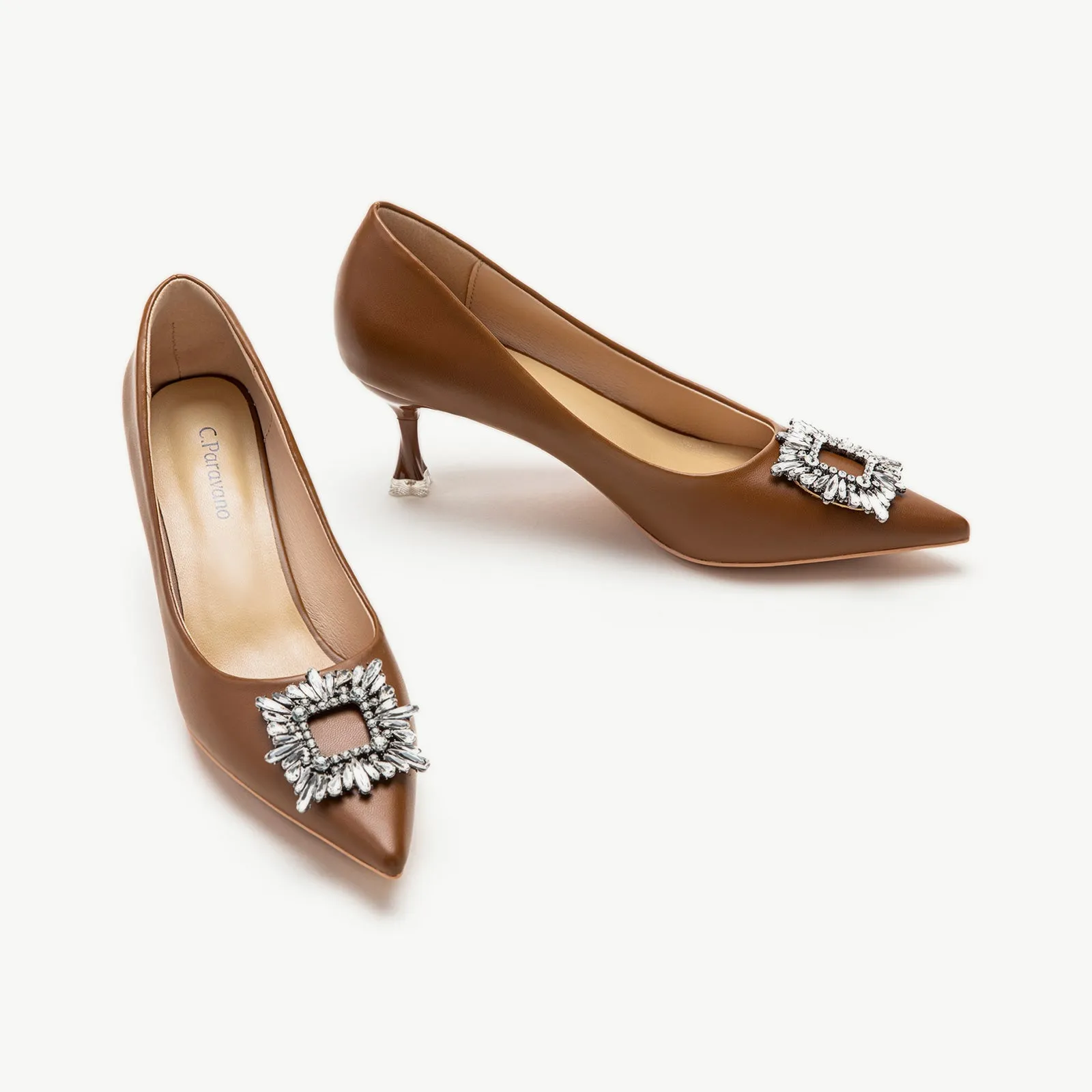 Crystal Buckle Pumps (Olivia)