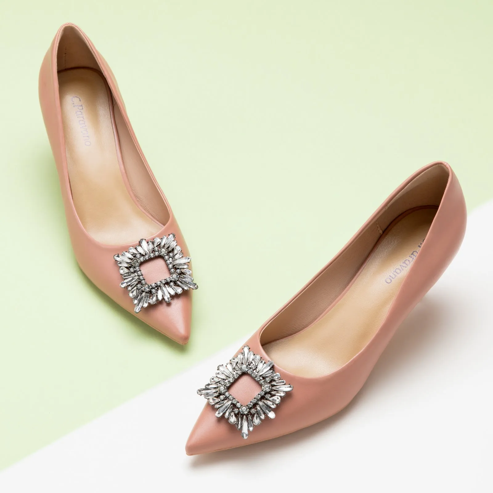 Crystal Buckle Pumps (Olivia)