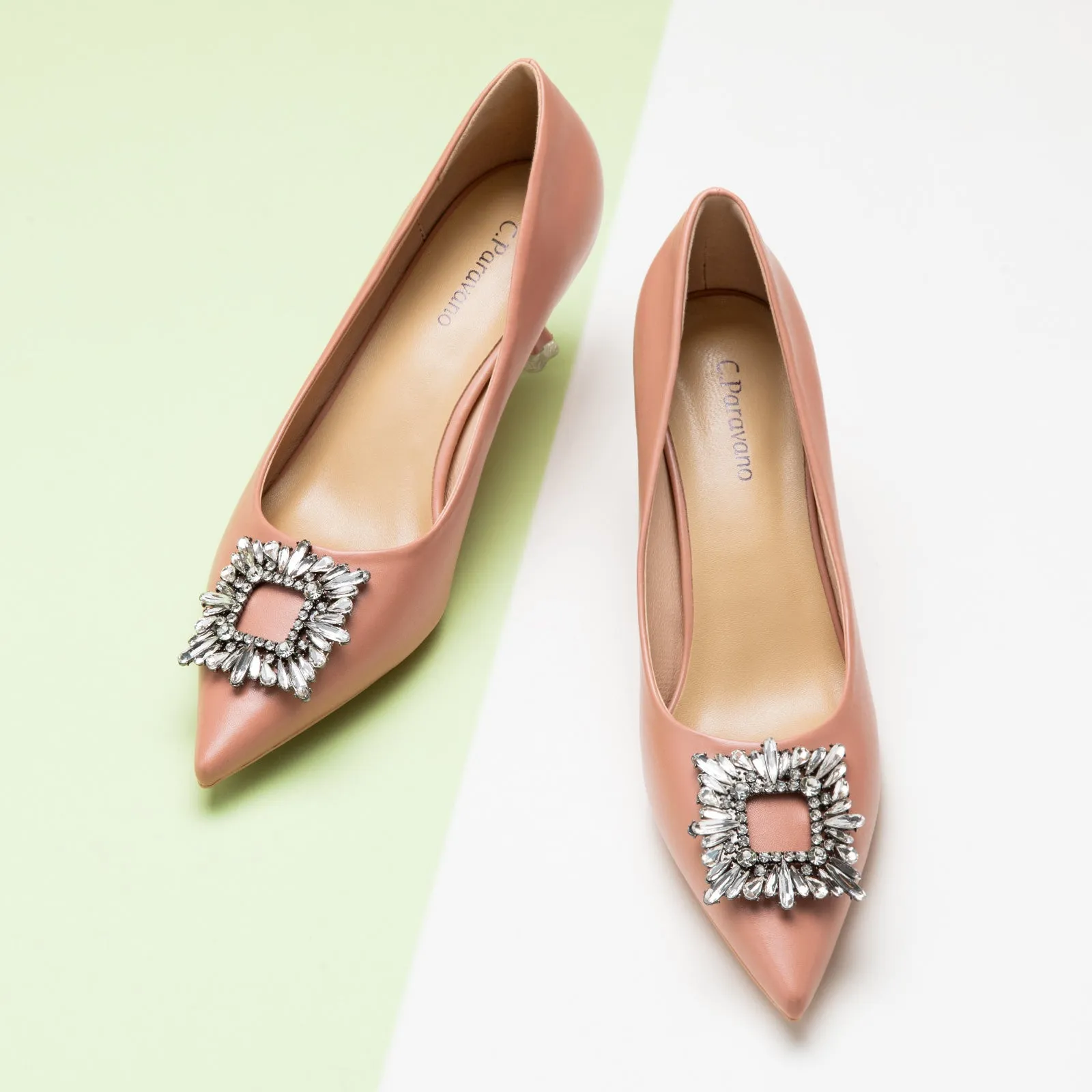 Crystal Buckle Pumps (Olivia)