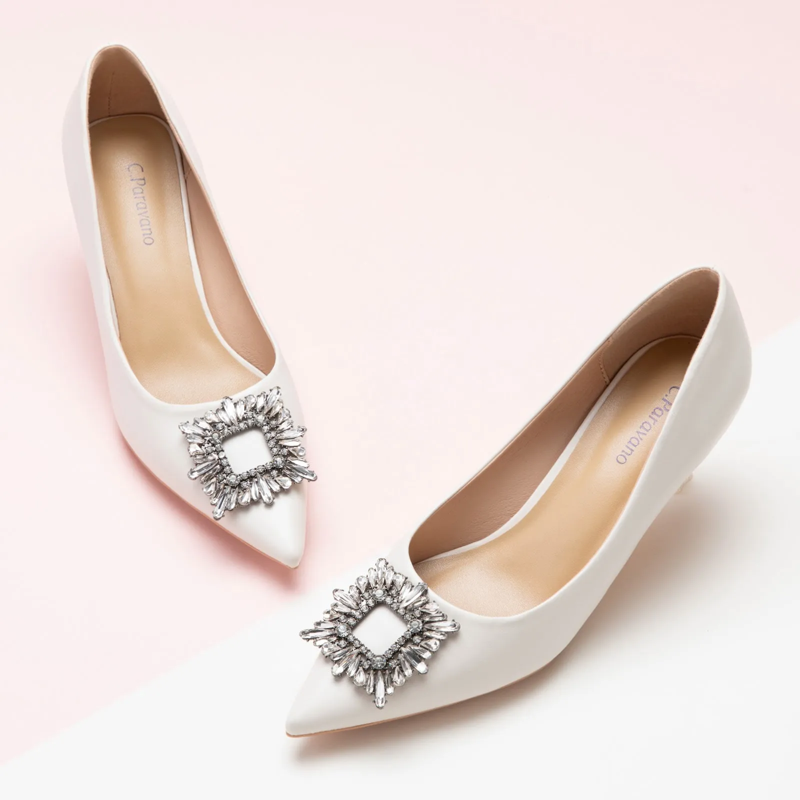 Crystal Buckle Pumps (Olivia)