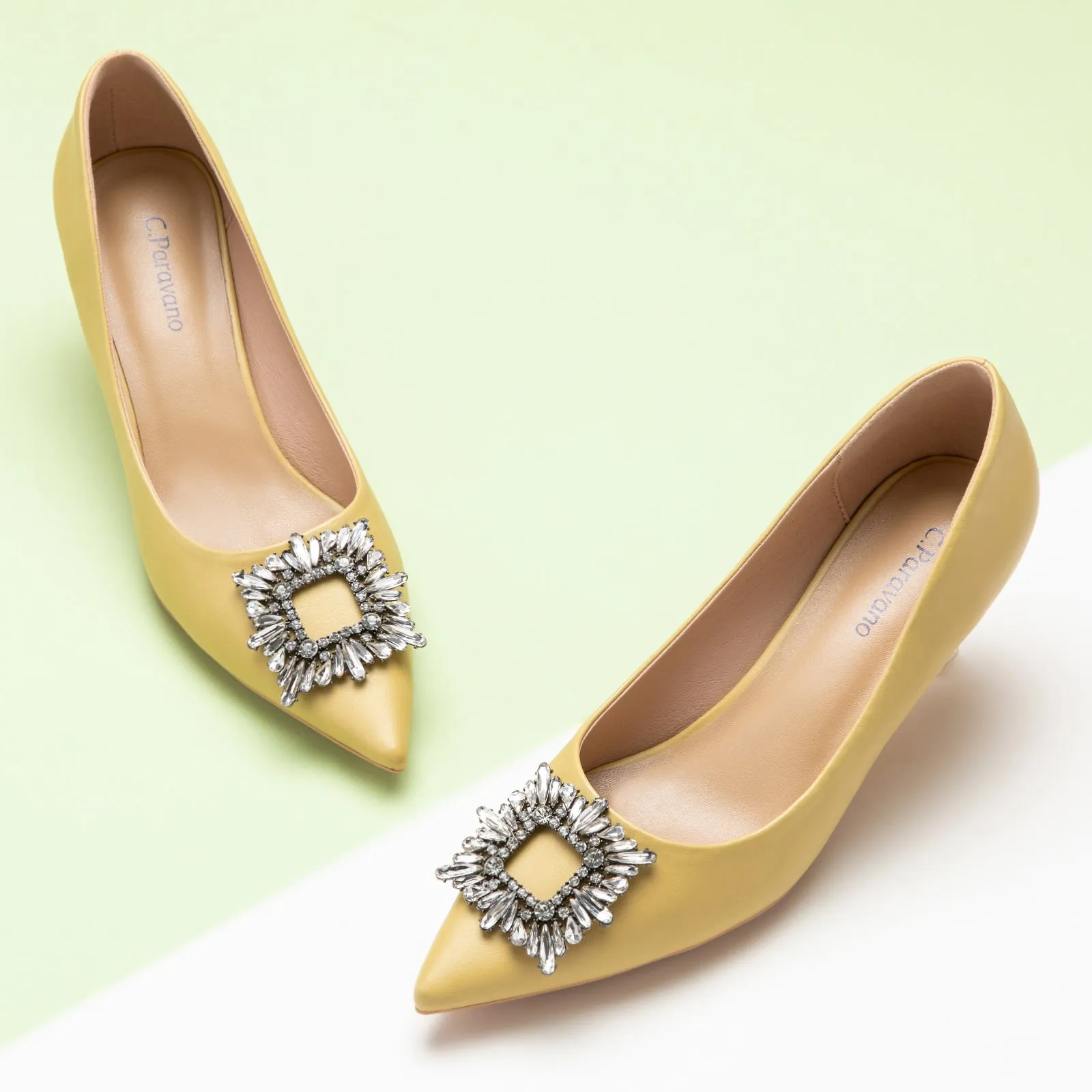 Crystal Buckle Pumps (Olivia)