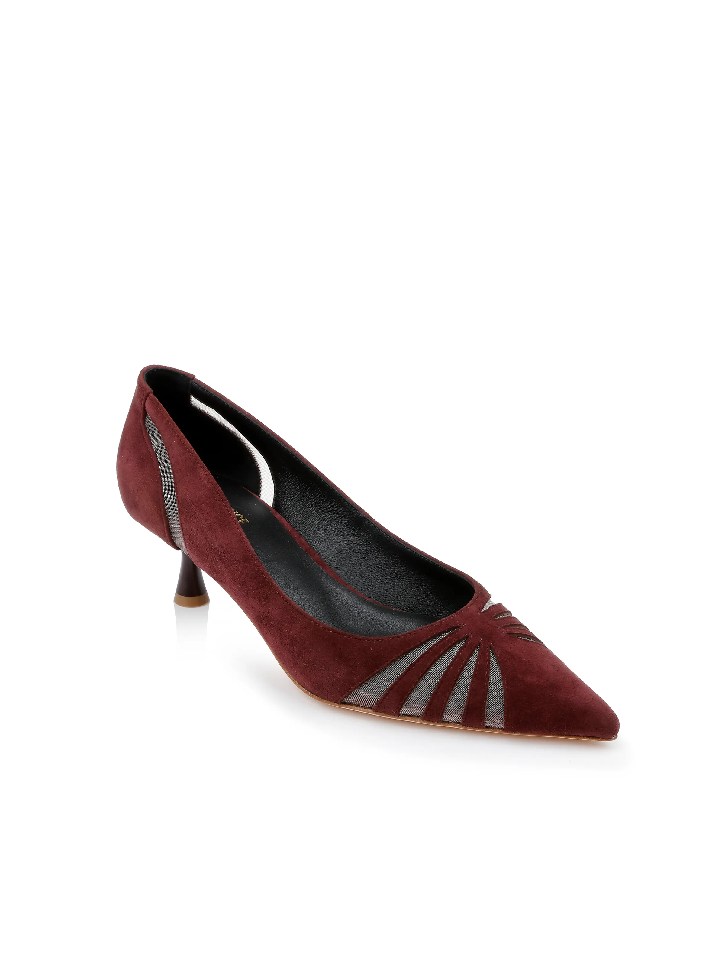 Eglantine Suede Kitten Pump