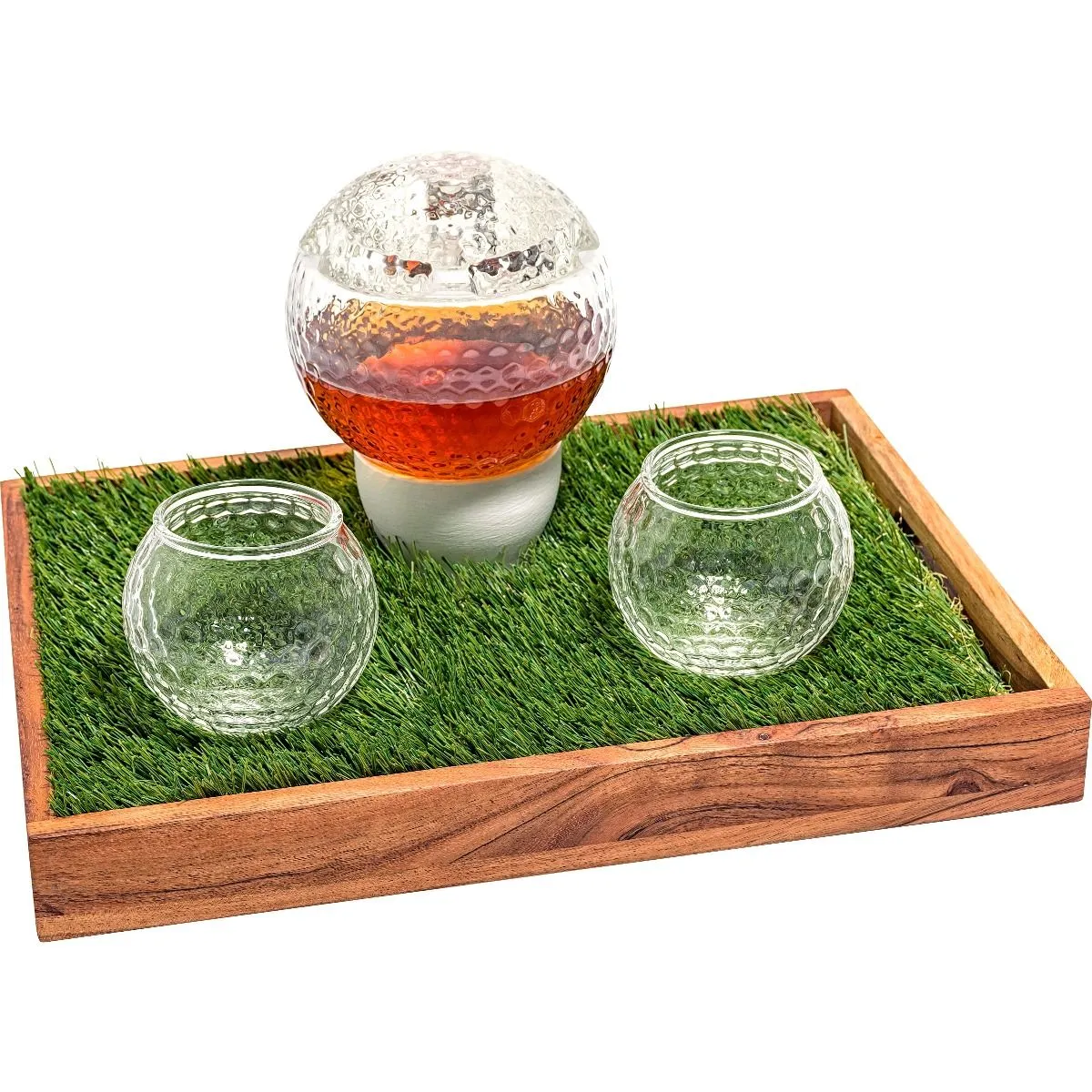 Fairway Golf Ball Whiskey Decanter Set