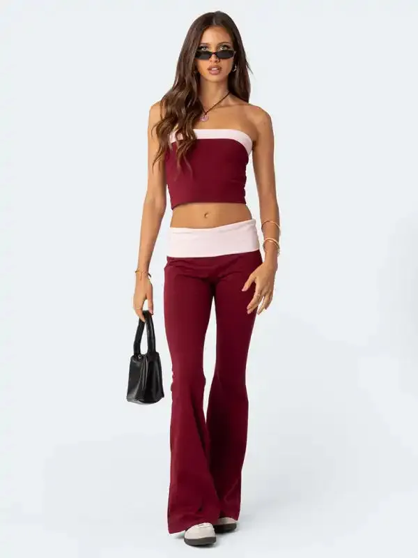 Fashionable, comfortable, slimming, anti-waist low-waist Flared Pants