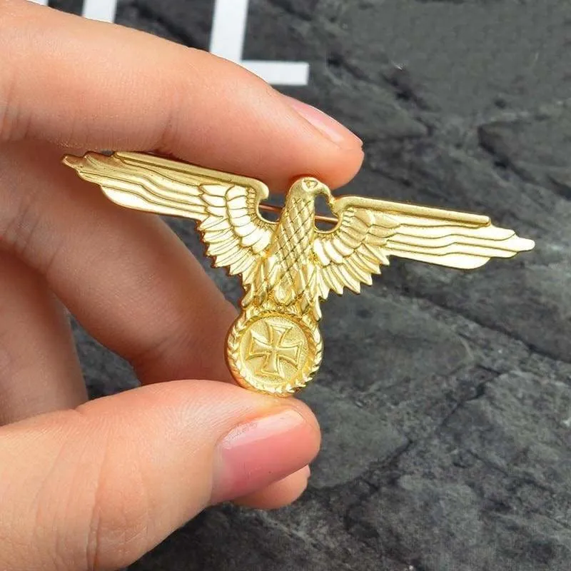 German Military WW2 Eagle Cross Brooches