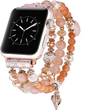 Handmade Beaded Stretchable Band for Apple Watch-Assorted Styles