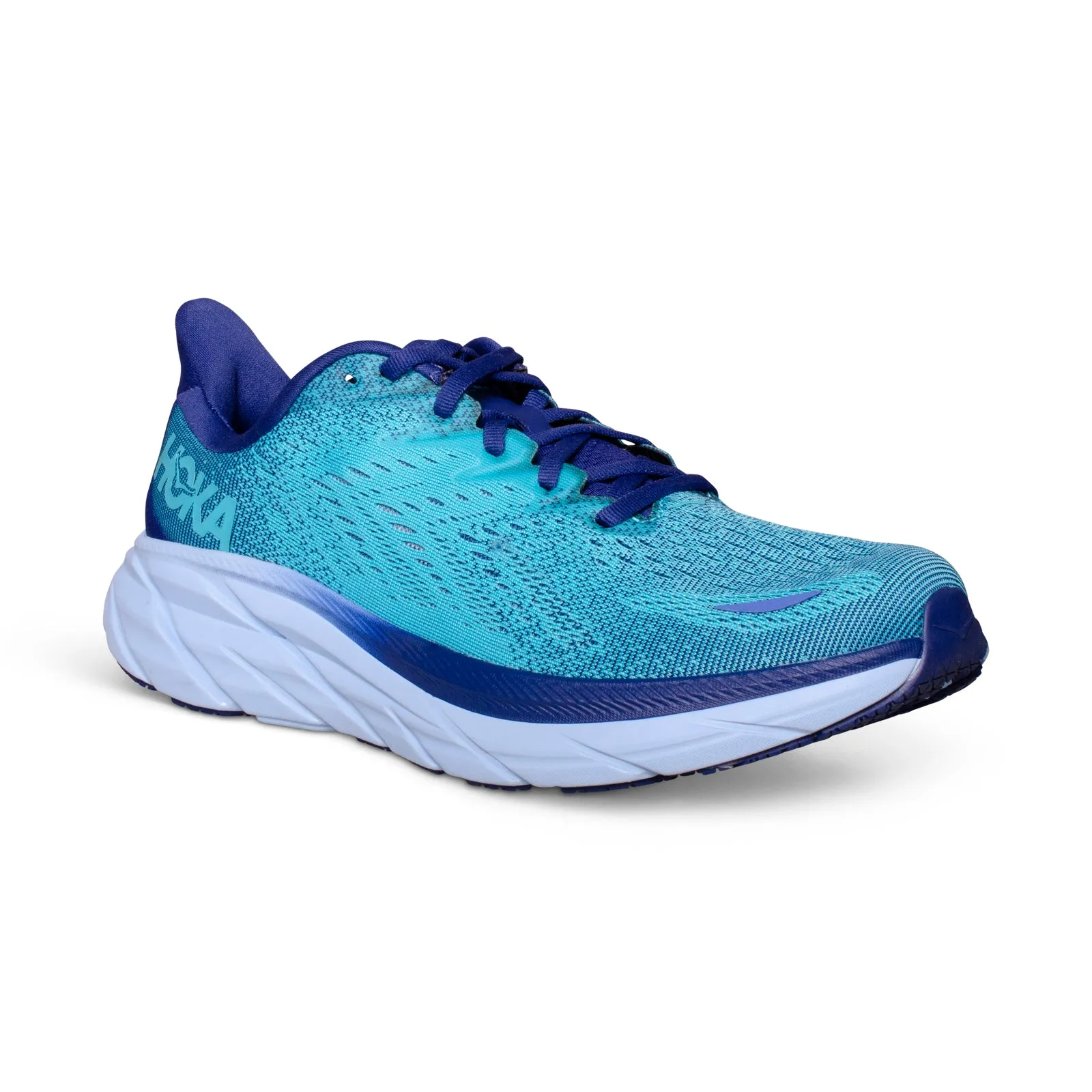 Hoka One One Clifton 8 Bellwether Blue Scuba Blue Running Shoes - Women's