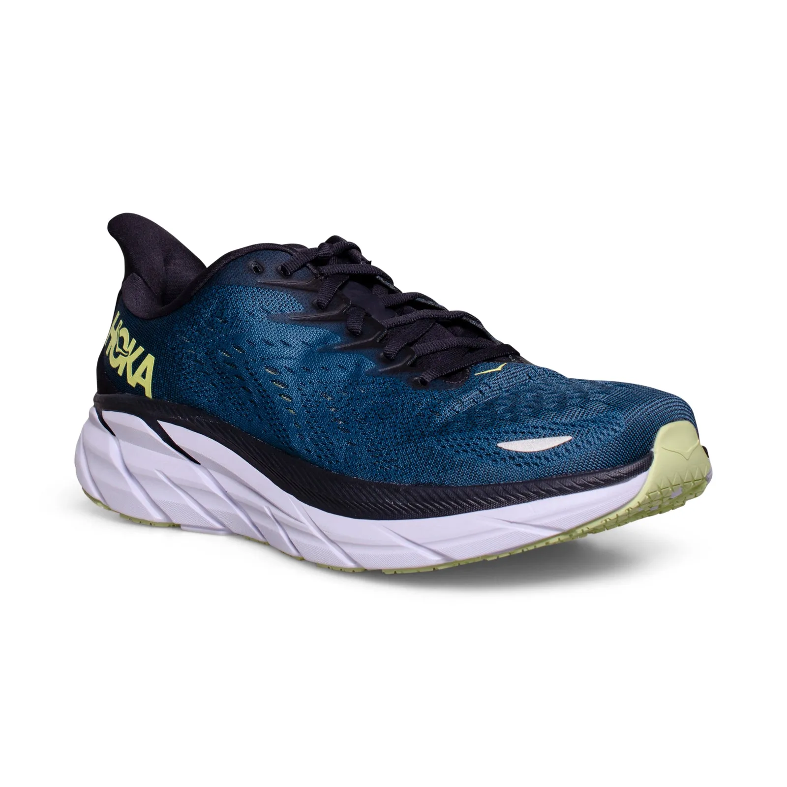 Hoka One One Clifton 8 Blue Coral / Butterfly Running Shoes - Men's