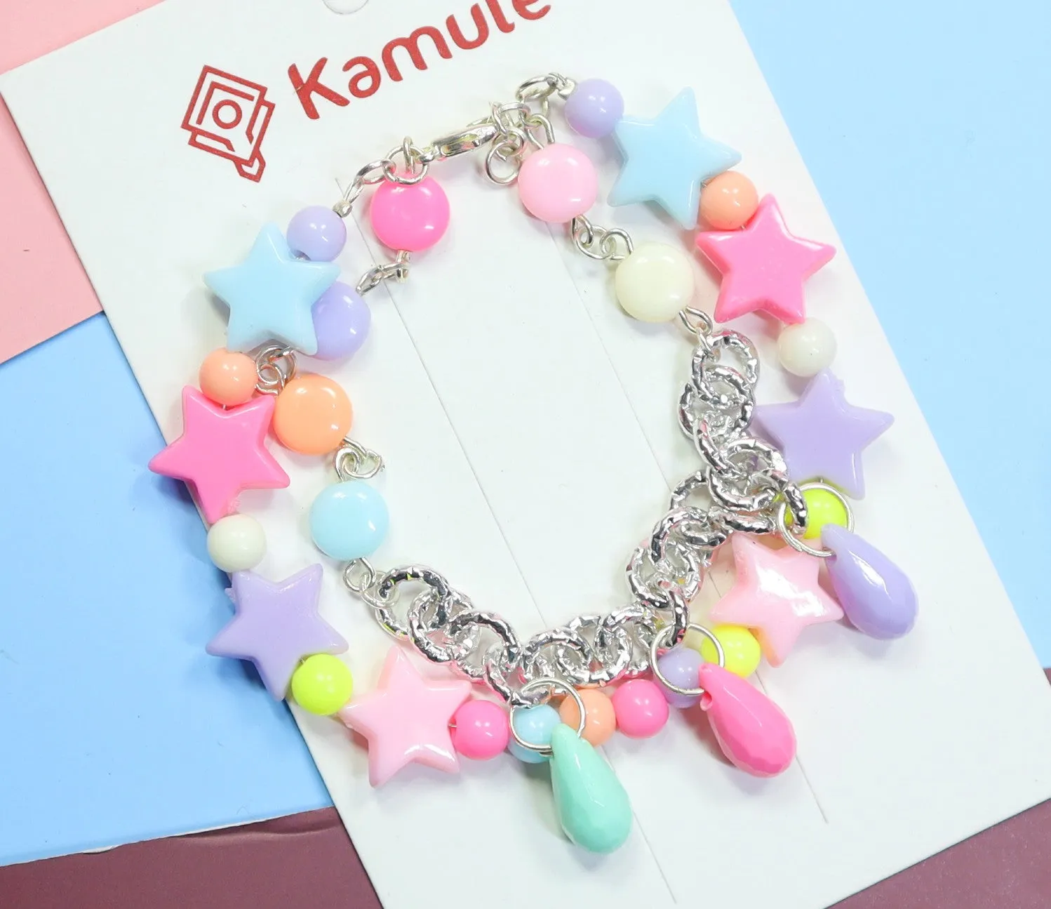 Kamule Beads & Chain Bracelet