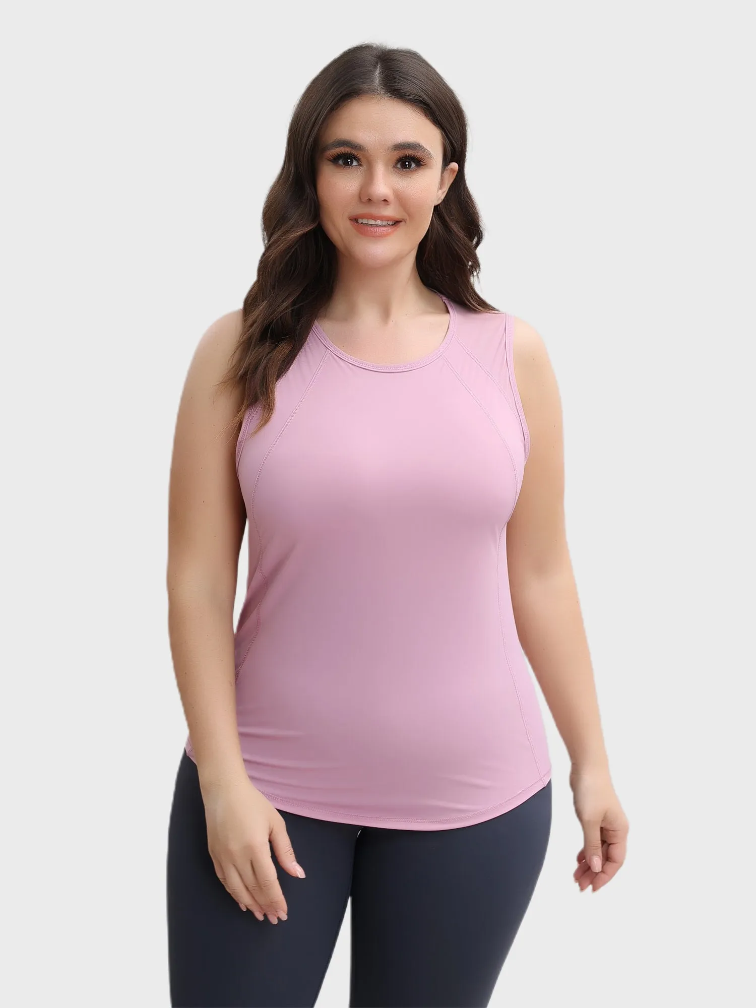 Midsize Cutout Sleeveless Lightweight Sweat-wicking Sports Top