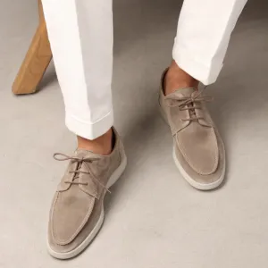 Premium Leather Lace-Up Loafers for Men