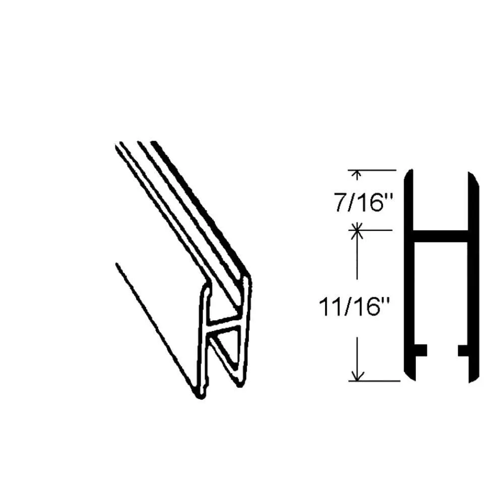 Showcase Aluminum H-Bar Extrusion - Gold Anodized