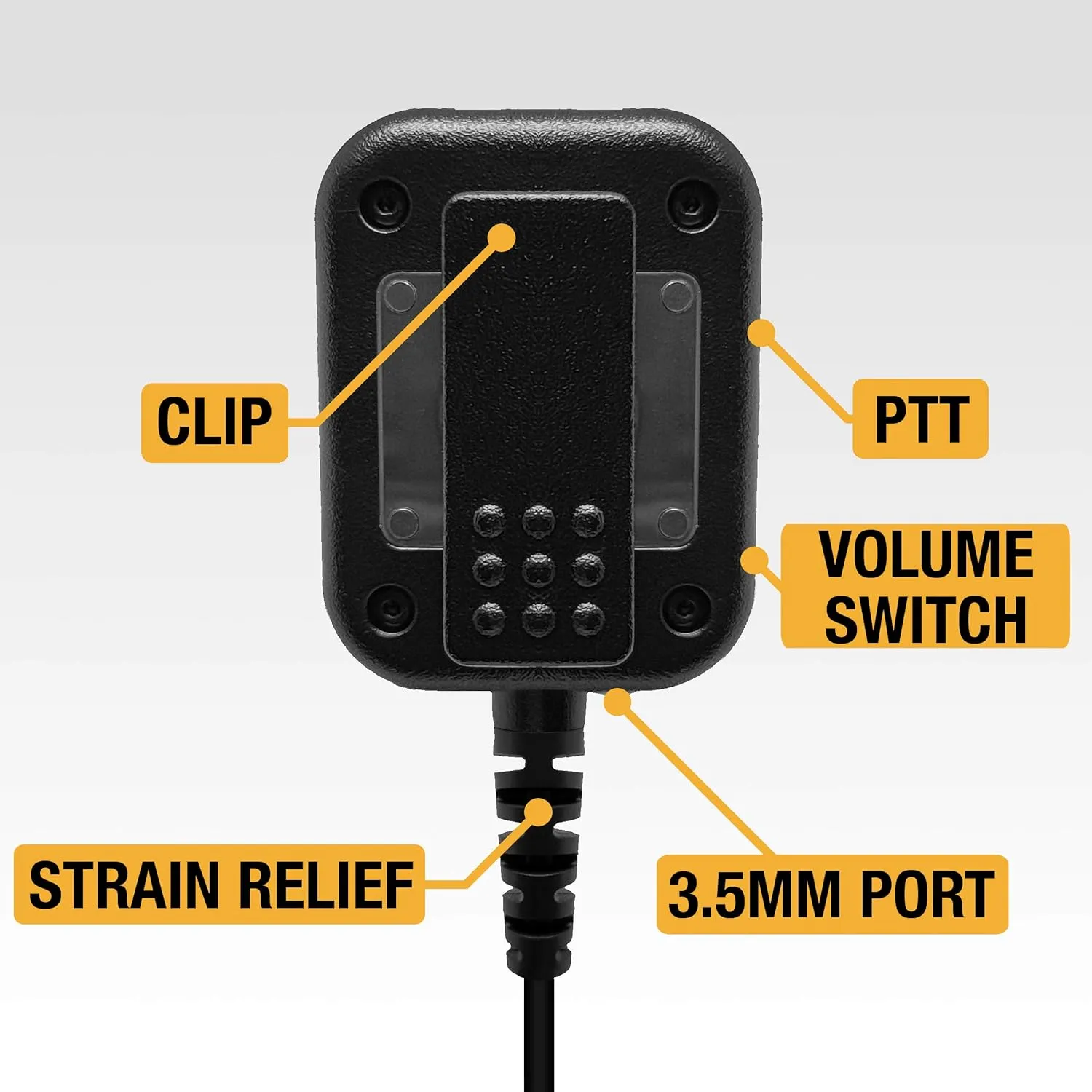 Speaker Microphone, Emergency Button, Harris (SD27-HA1)