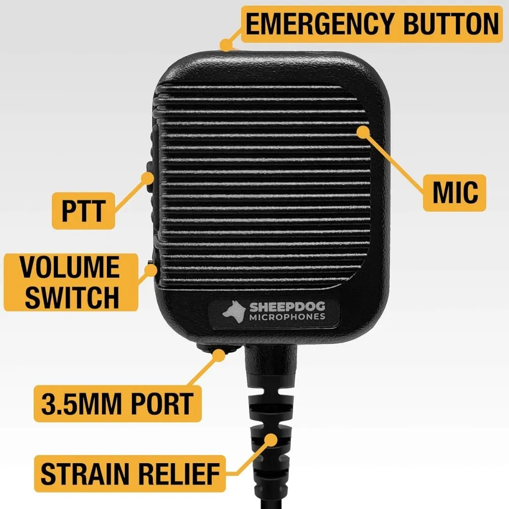 Speaker Microphone, Emergency Button, Harris (SD27-HA1)