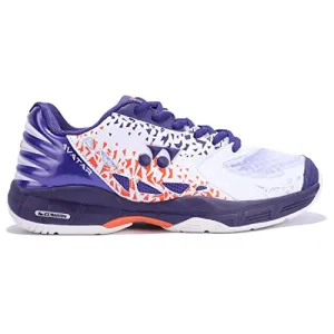 Yonex Avatar Badminton Shoes (White/Medieval Blue/Dragon Fire)